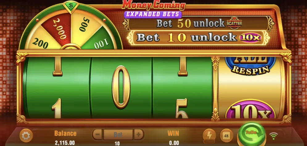 Money Coming Expanded Bets
