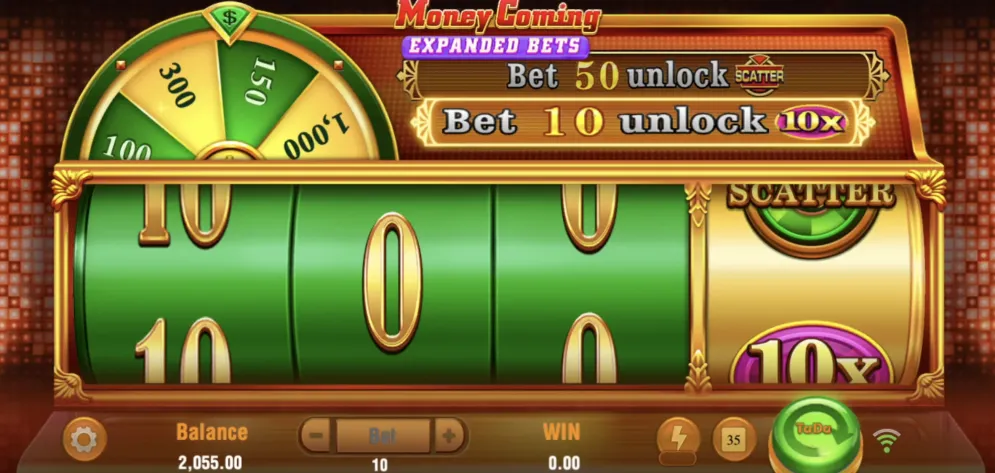 Money Coming Expanded Bets 